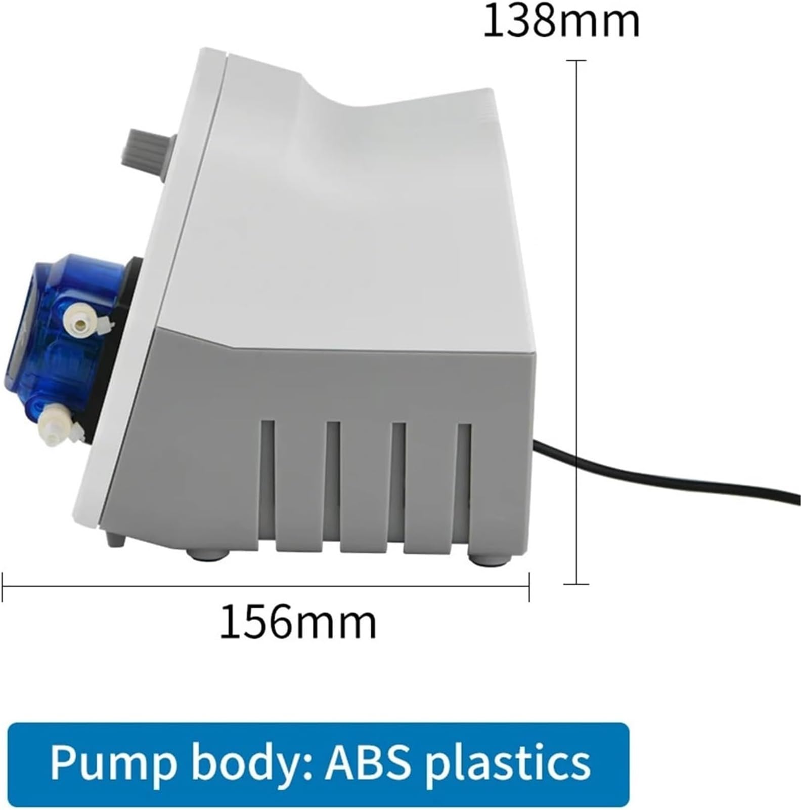Abwasserpumpe 300 ml/min KCPA300, Schlauchpumpe mit niedrigem Durchfluss, 24-V-Gleichstrommotor, 4 mm x 7,2, einstellbares Zahnrad, Dosieranlage for Labore(Us)