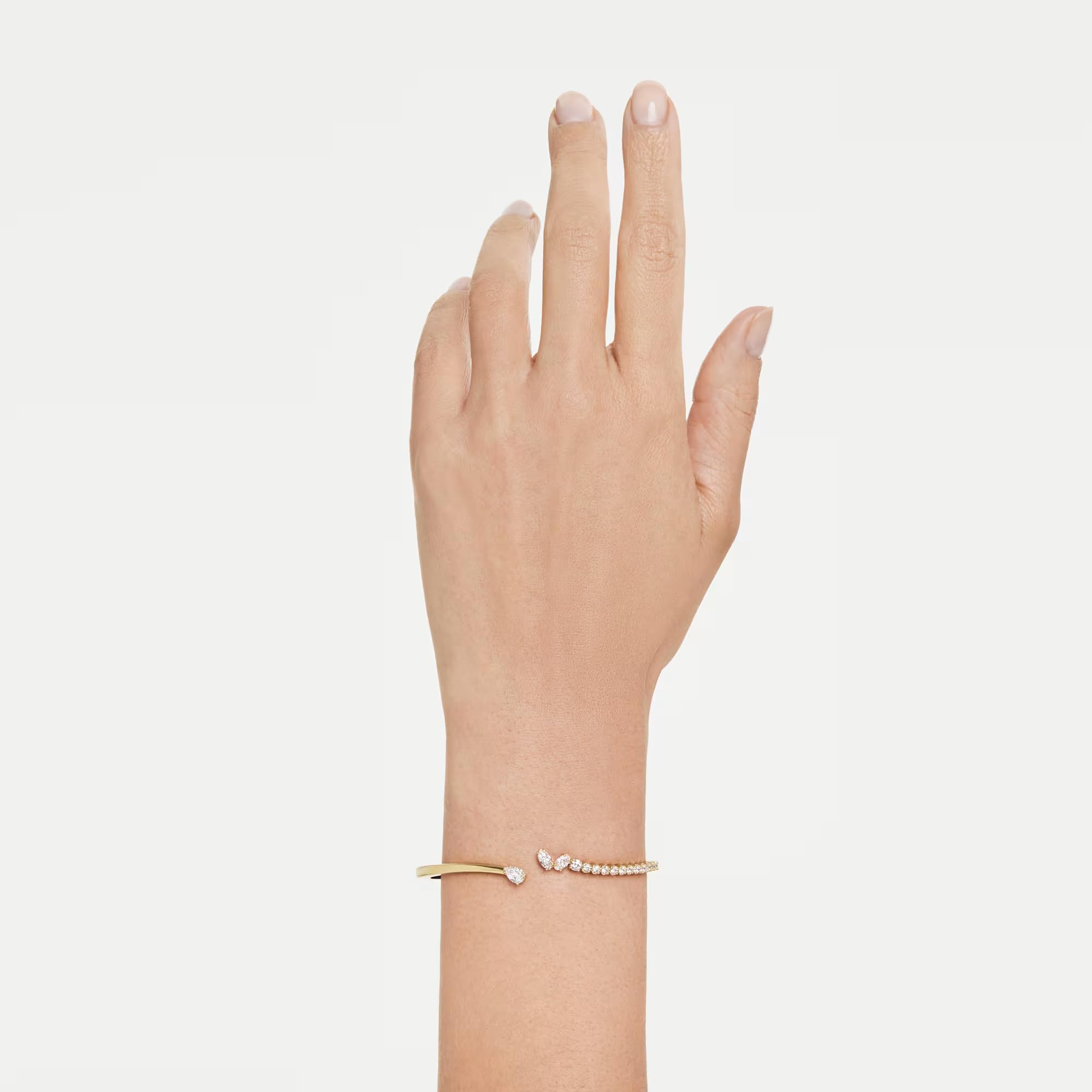 Swarovski Damen-Armreif Metall Kristall