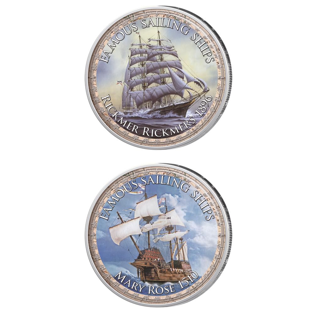 Berühmte Segelschiffe Kollektion Cook Islands Set 10 Münzen Etui