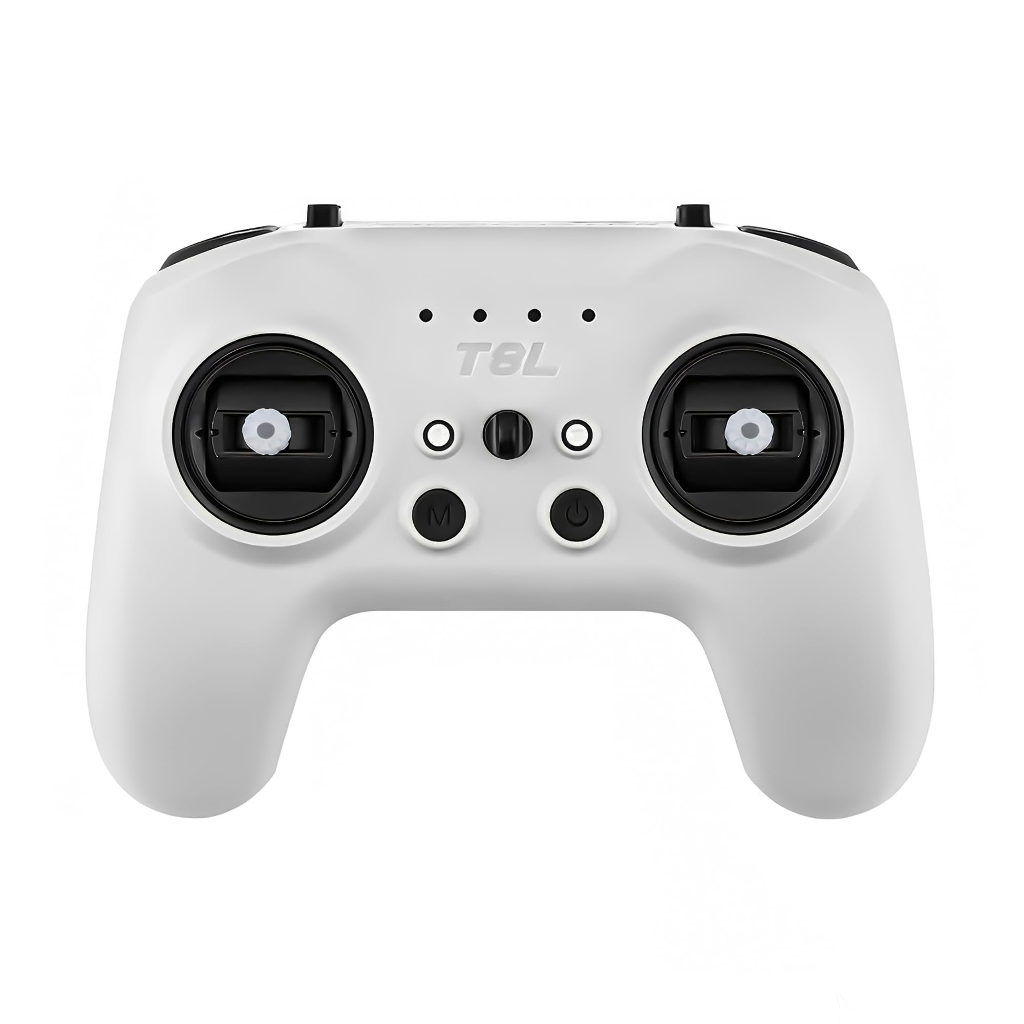 Radiomaster T8L ELRS Télécommande 2,4 GHz avec gimbaux à Effet Hall, Charge USB-C et compatibilité simulateur pour Drone FPV, hélicoptère RC, Voiture, Bateau et multirotor (Blanc)