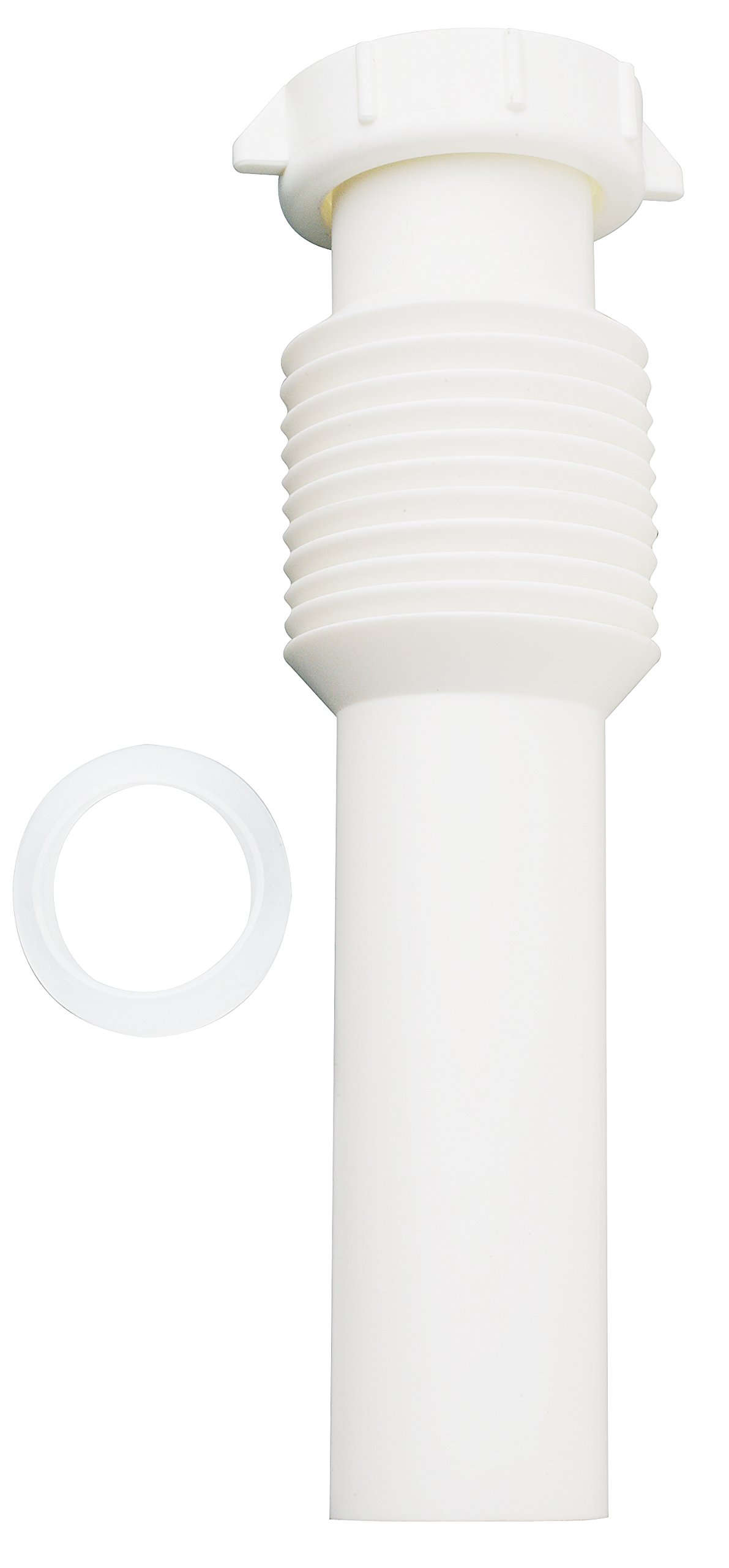 Photo 1 of Plumb Pak PP812-1 Flex 'N Fix Flanged Sink Tailpiece, 1-1/2" inlet