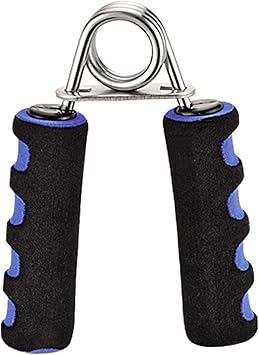 AMIFIT Premium Hand Grip Strengthener with Foam Handle, Hand Gripper for Men & Women for Gym Workout Hand Exercise Equipment to Use in Home (Blue-Black) - image, photos
