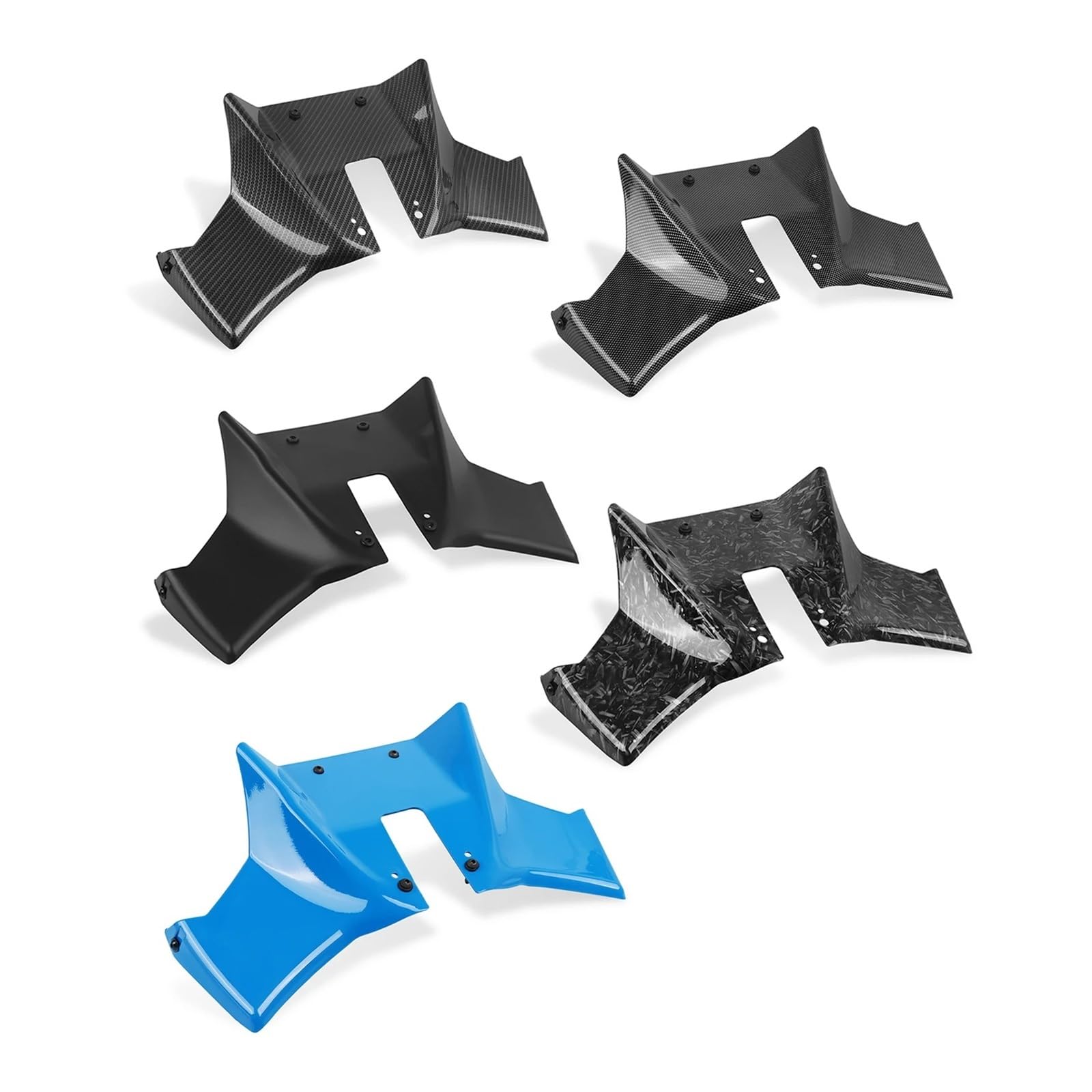 Spoilers et ailerons pour Moto pour Suzuki GSX8S GSX 8S GSX-8S 2023-2024 Aileron Avant Aérodynamique Sport Moto(Le Noir)