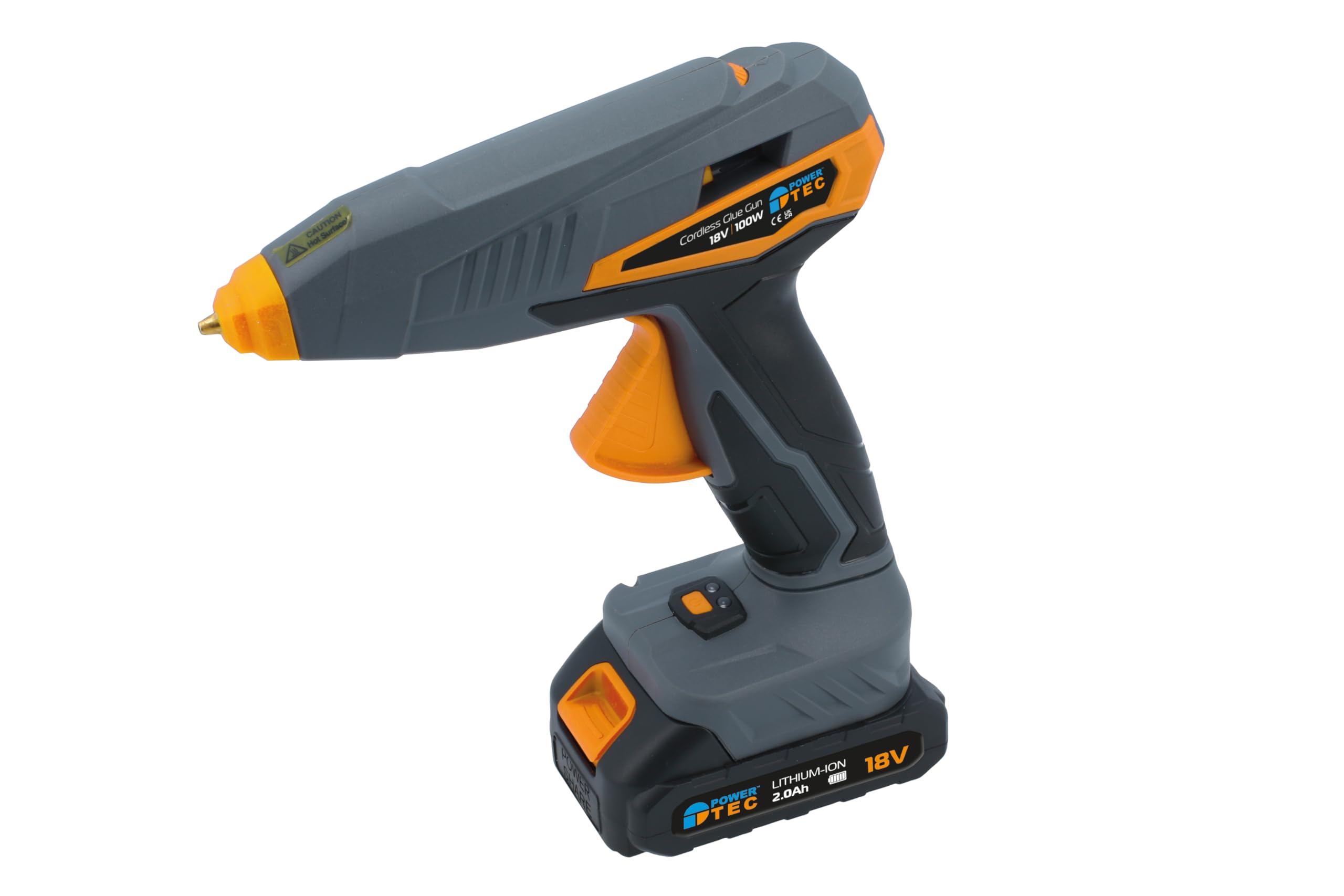 POWER-TEC 92663 Cordless Glue Gun 18V 100W Hot Melt Auto Body Repair Tool