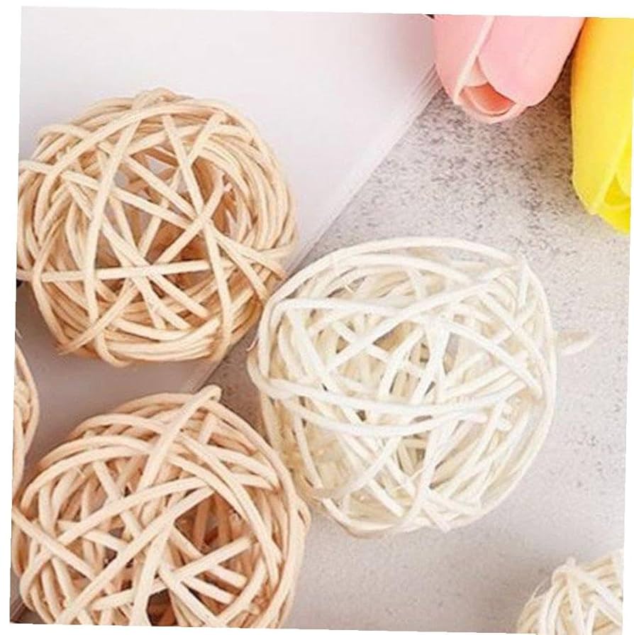 ウィッカーラタンボール　装飾ボール Amazon.co.jp: Hifeoos 籐 ラタン ウィッカーボール ラタン