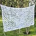 210D Red de Camuflaje Blanco Malla de Camuflaje Solar Toldo, con Rejilla, Ligeras y Duraderas para Acampar, Militares, Caza, Disparos, Observación a Ciegas, Ocultar Decoraciones para Fiestas