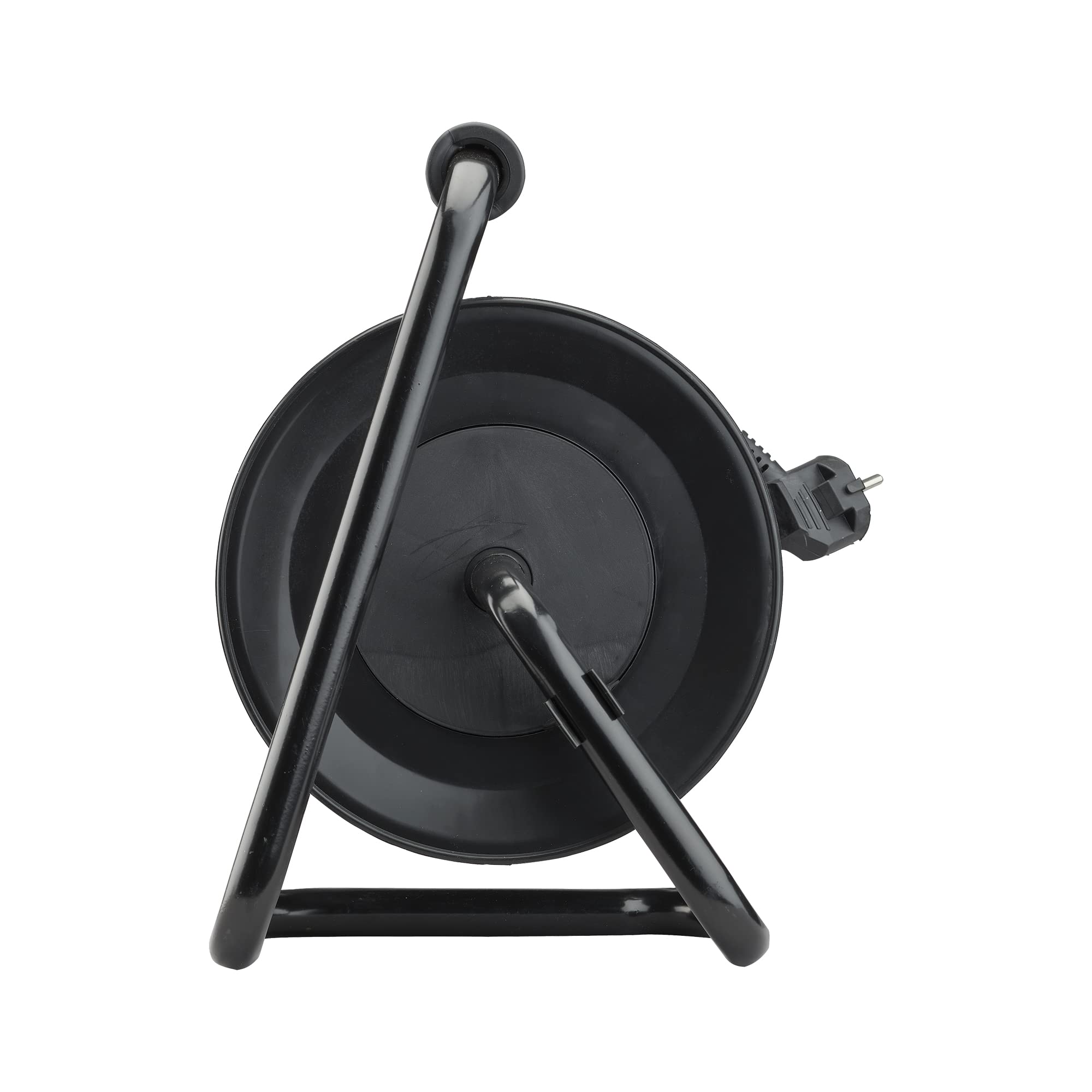 Debflex 601253 bęben kablowy do majsterkowania HO5VV-F 3G1.5, przełącznik 4P, 25 m, czarny