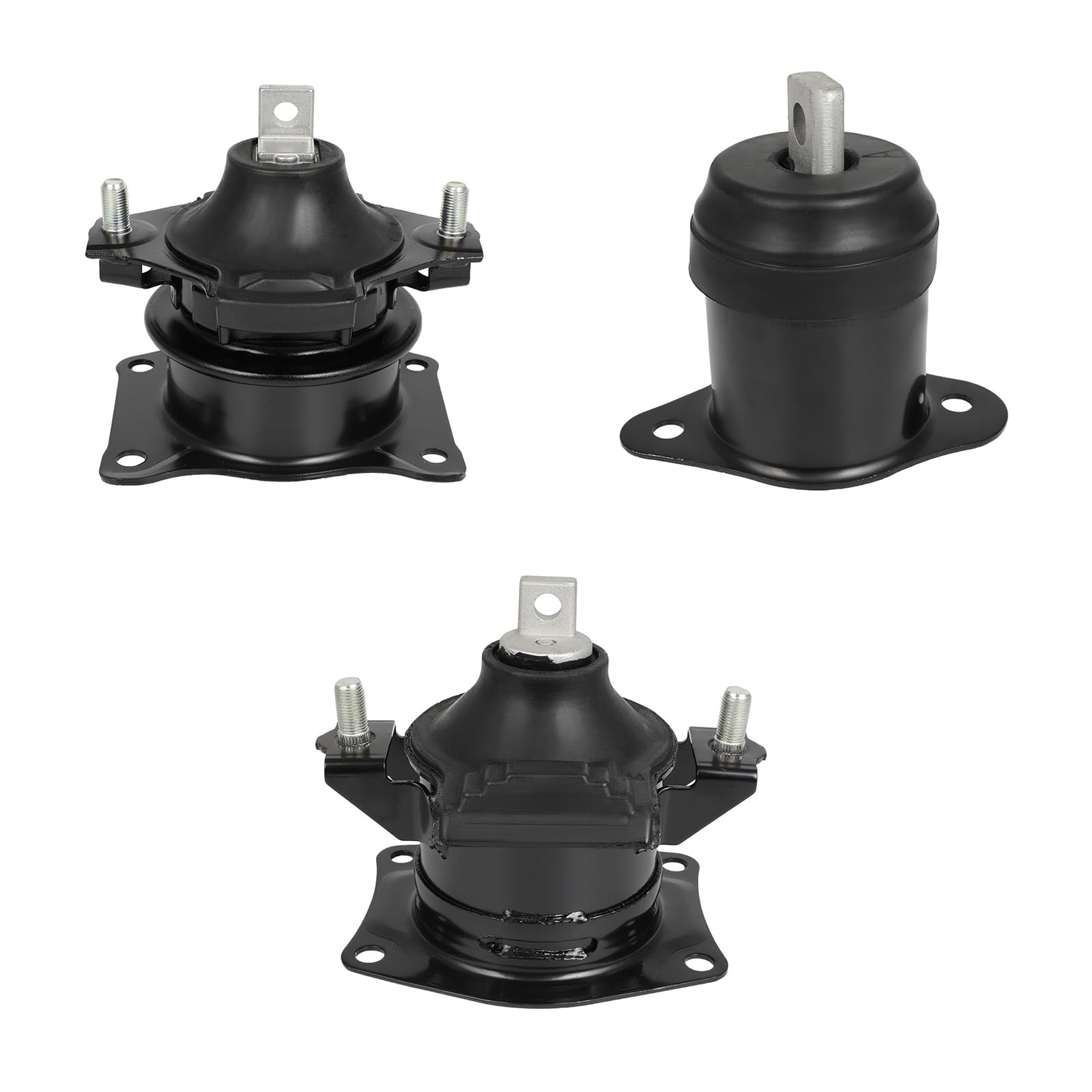 OCPTY 3PCS Front Rear Engine Motor Mount Kit Compatible for Honda Accord 2003-2007 & Acura TSX 2004-2005, 2.4L, Automatic Transmission # 50830SHJ305, 50820SDPA11