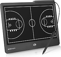Newnaivete Rechargeable 12.8" Electronic Basketball Coaching Board with Stylus - Tactical Training Tool for Coaches