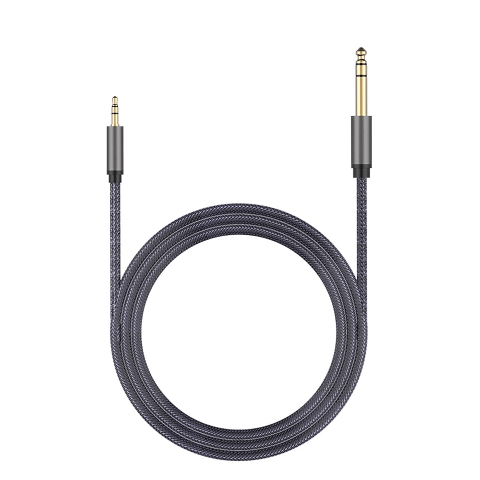 kabel audio do gitary 6.5 Do 3.5 Jack Adapter Do Kabla Do Głośnika Wzmacniacz Gitarowy TRS Kabel Audio Jack 3.5mm Do 6.5mm Kabel Audio Auxiliar (Color : B-8m)