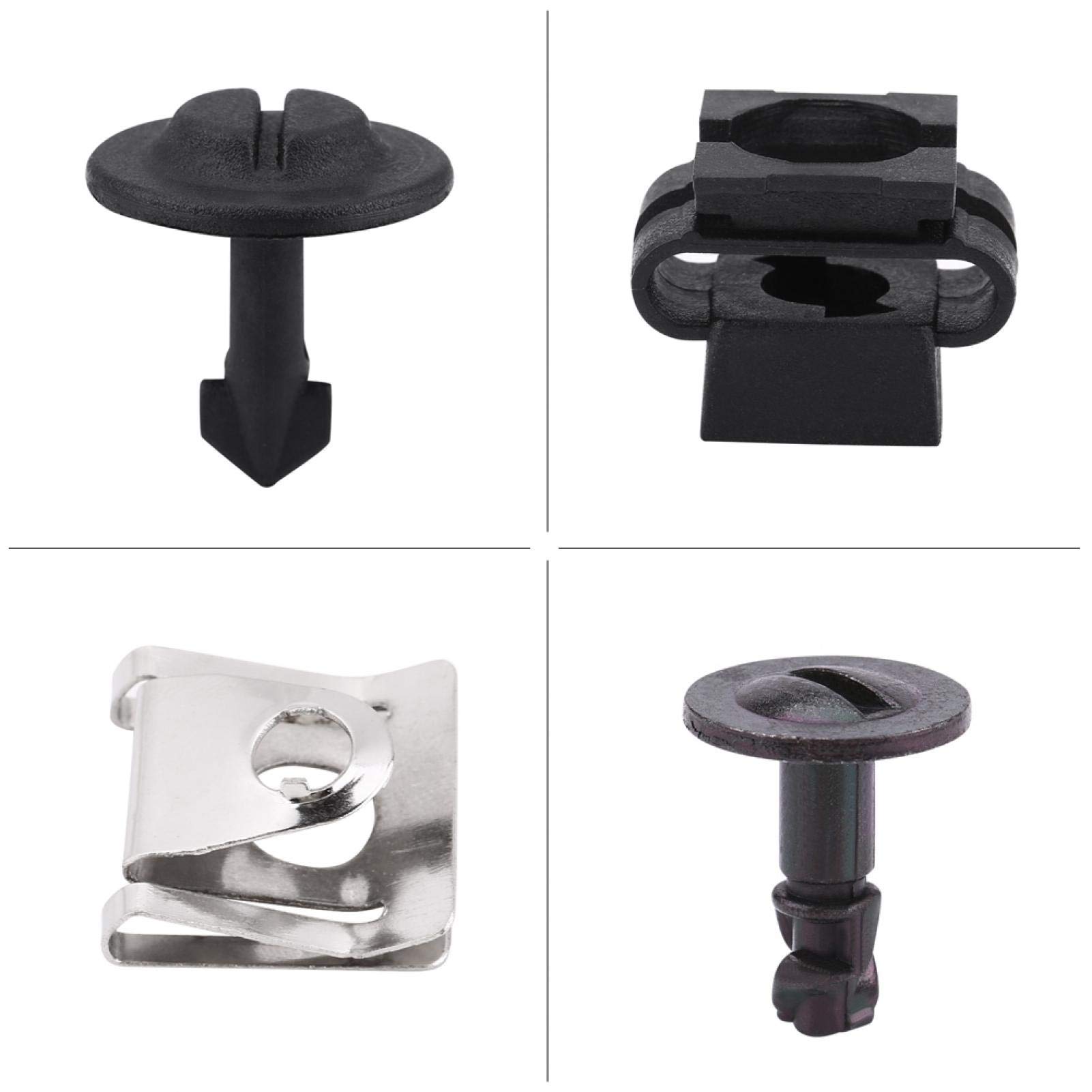 Garosa accessoires de voiture 60 pièces U écrou Clip Kit forte
