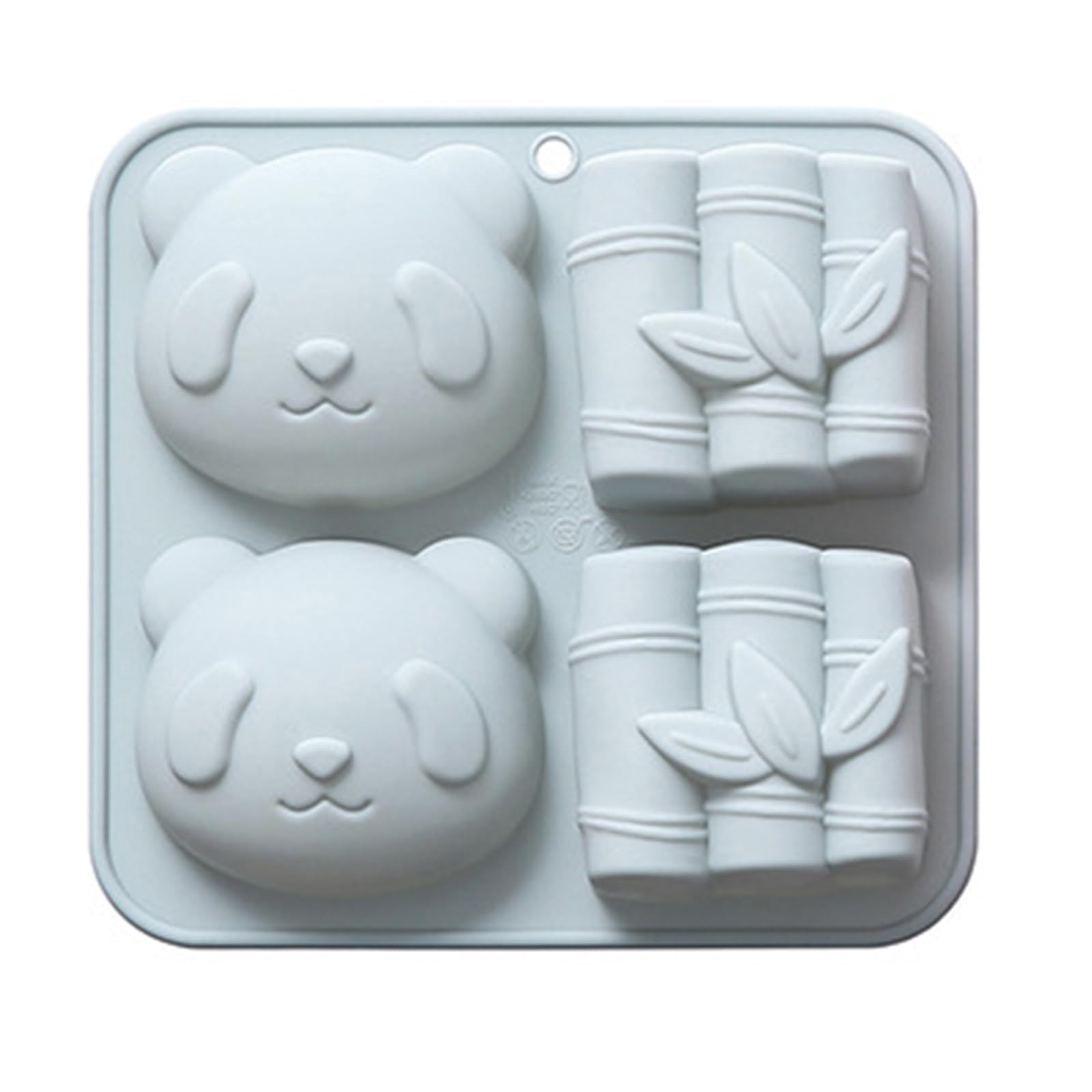 NEWFT Panda Shape Silicone Mold Fondant Chocolate Mold Mousses Fondant for Cake Decorating Nonstick Chocolate for Household Soap Molds Baking Tool