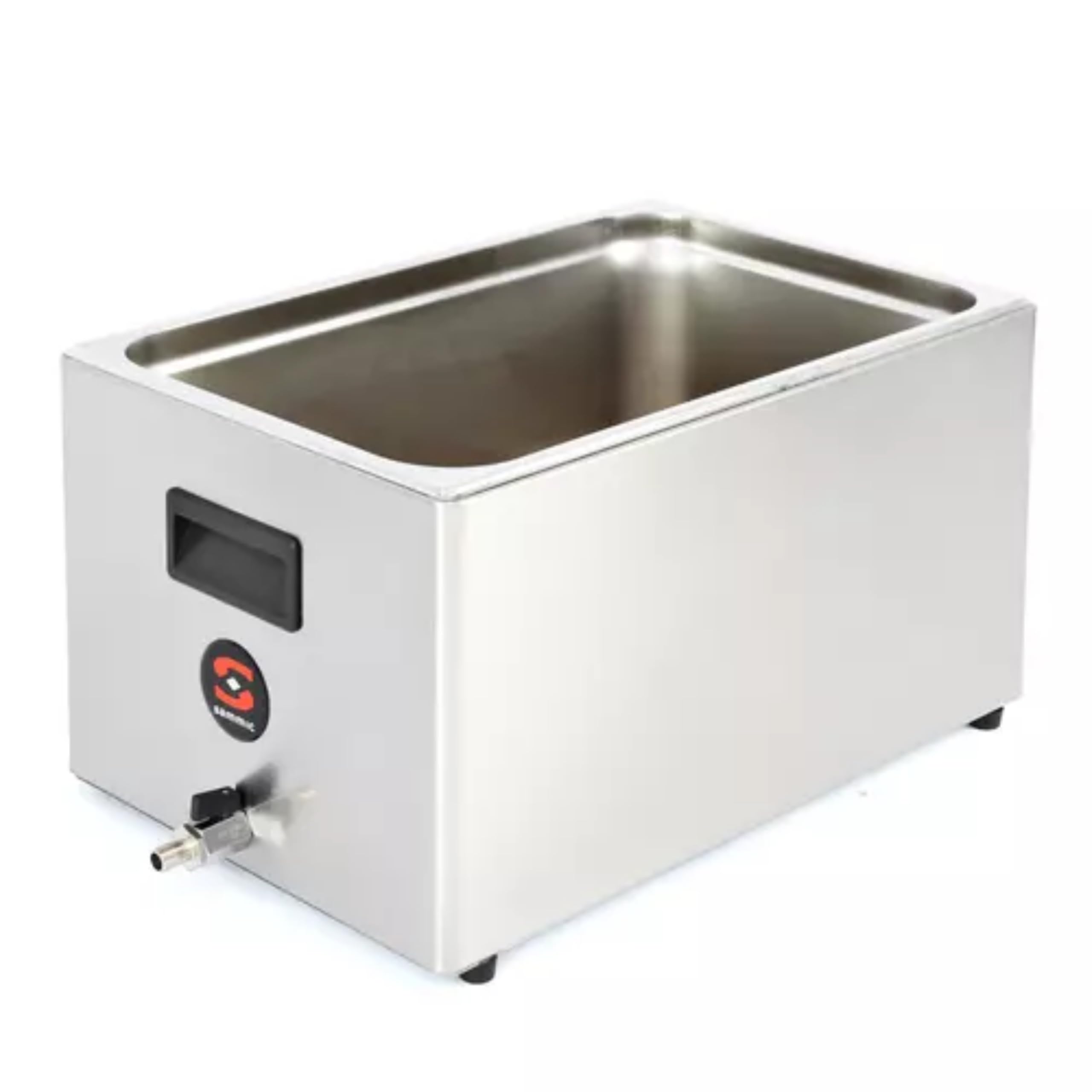 Sammic 1180065 Sous Vide Cooker Tank, Stainless Steel, 56-Liter/14.8-Gal Capacity, 2/1 GN, Insulated with Drain Tap, Compatible with SmartVide7 and SmartVide9 Immersion Circulators