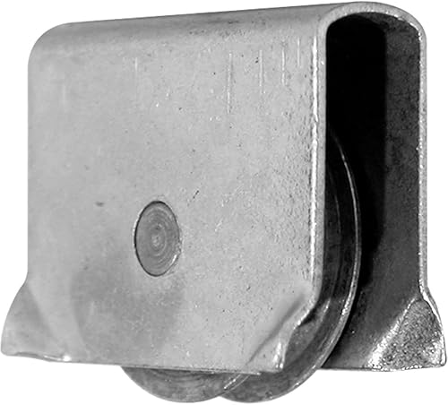 Prime-Line G 3035 - Ensamblaje de rodillo deslizante de acero para ventana corrediza de 916 pulgadas de diámetro (paquete de 2), color plateado