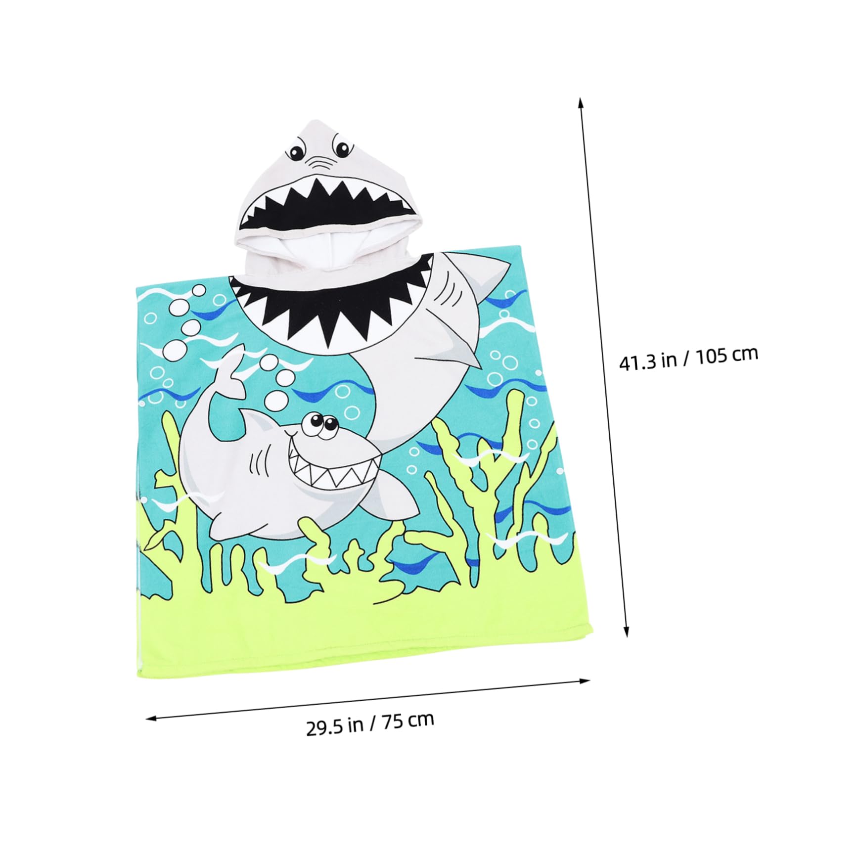 VICASKY 5stücke Kapuzenbadetuch Aus Mikrofaser Mit Cartoon-Muster Saugfähiger Badeponcho Für Junge Mädchen Für Strand Schwimmbad Und Zuhause Für Geburtstage Und Feste