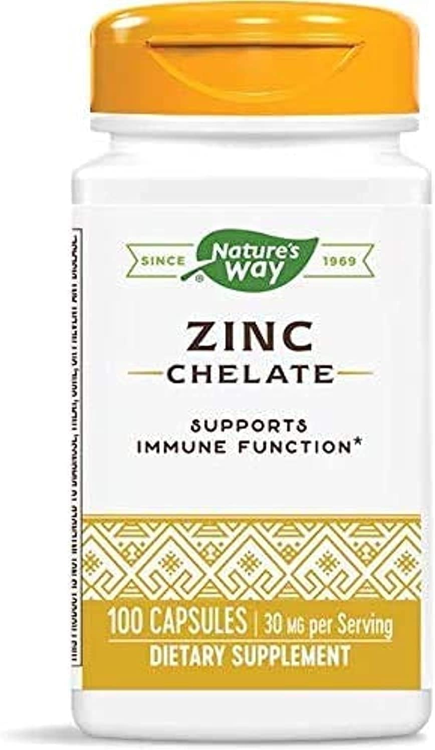 Zinc Chelate 30mg, 100 Count (Pack of 2) Health & Household