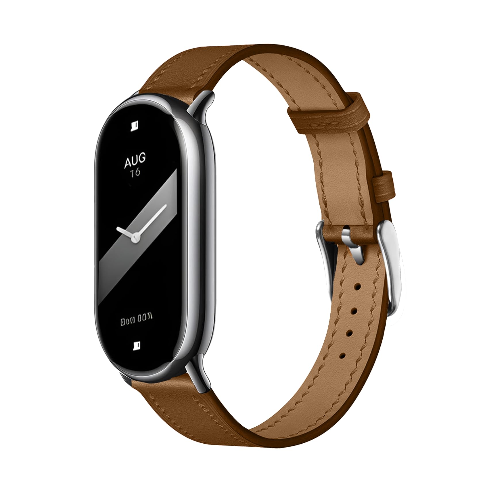 スマートウォッチ(ブラウンレザーバンド) Amazon.co.jp: [Etsbaocy] レザー バンド For Xiaomi Smart Band