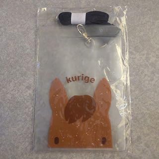 kurige 馬 ネックストラップ付き クリアケース