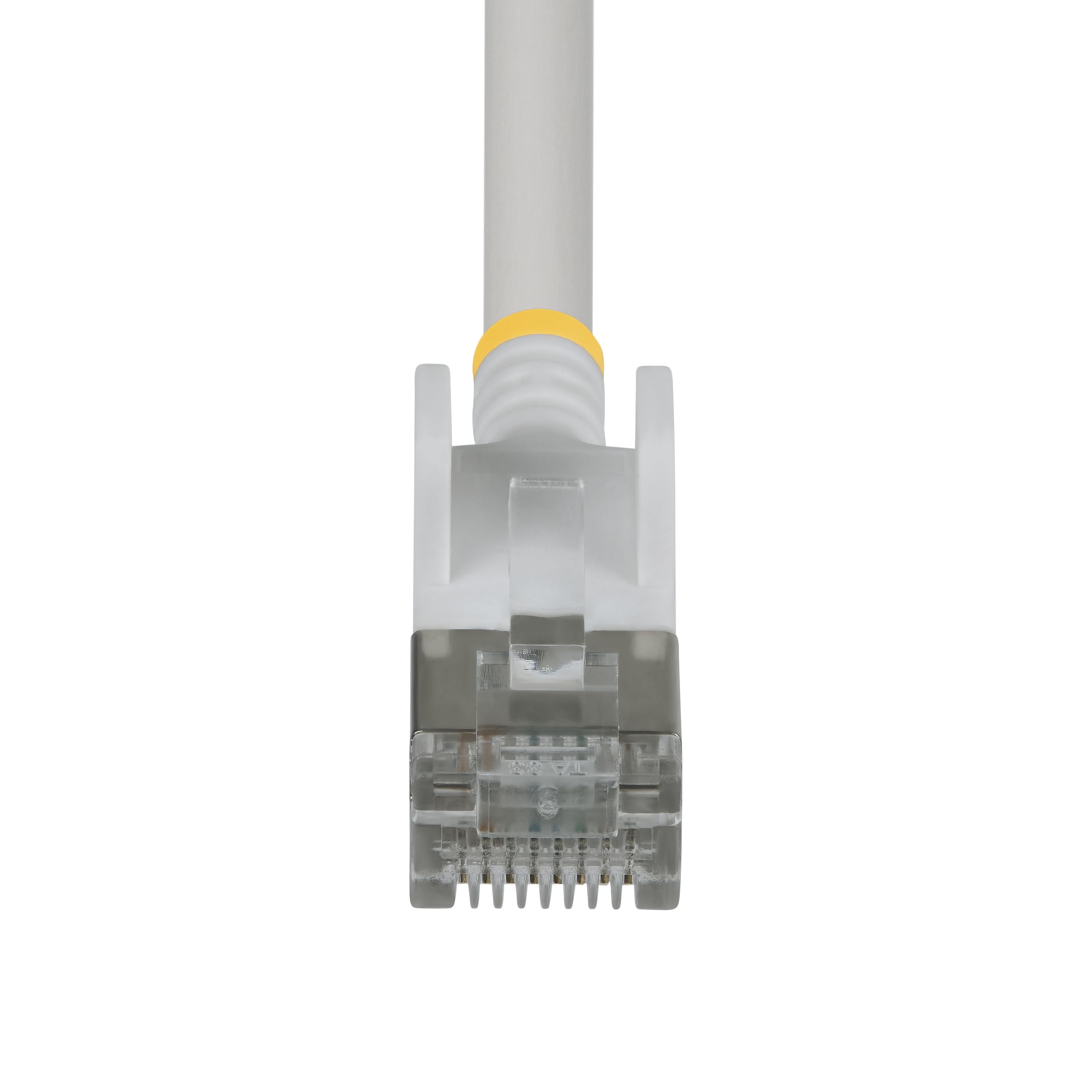 StarTech Cavo Ethernet Cat6A Ultra Slim Bianco 30cm, Snagless, FTP, Rame Puro, Patch di Rete RJ45 Ultra Sottile 34 AWG, Testati Singolarmente, Confezione da 10