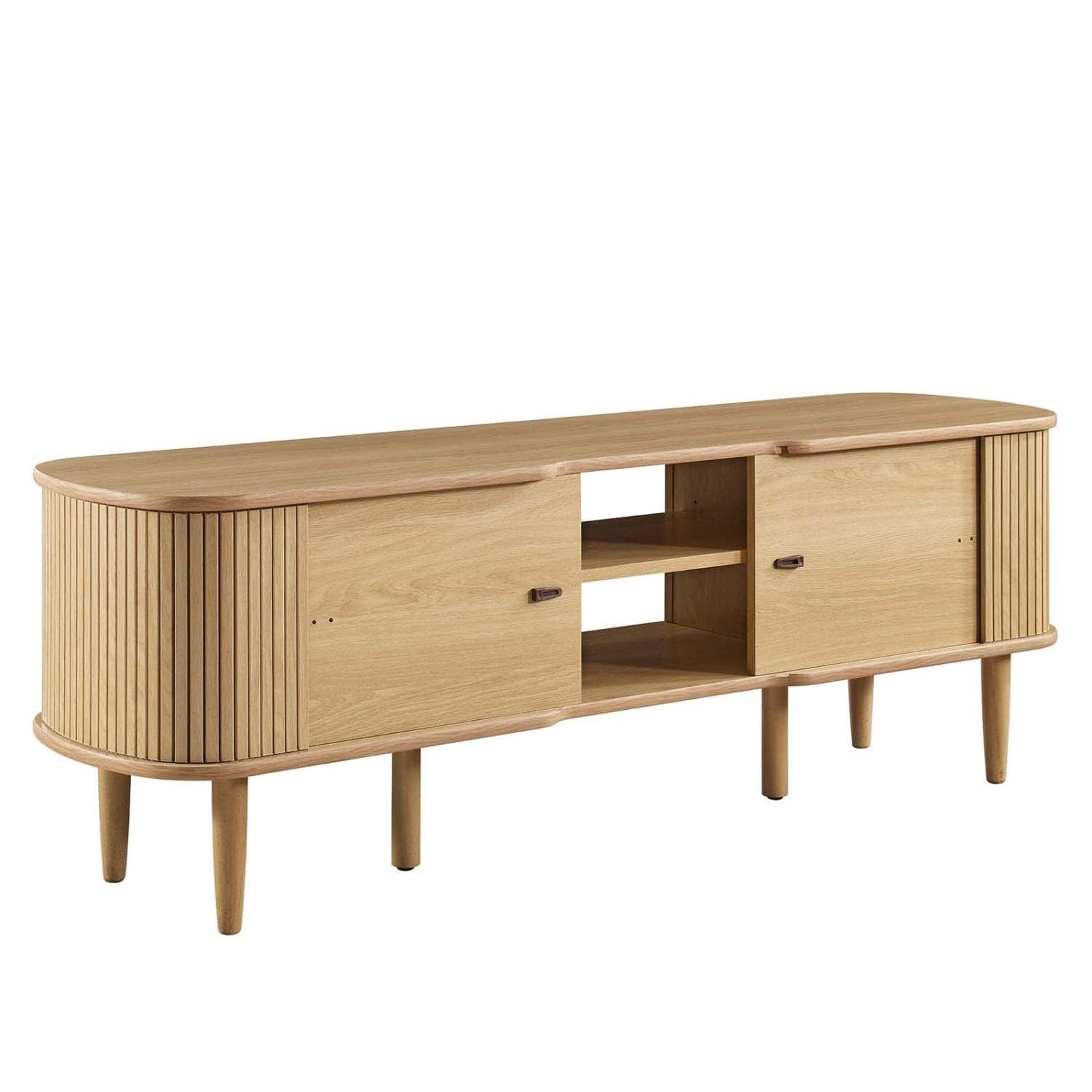 Modway Contour 55" Media TV Stand in Oak, 15 x 54.5 x 18.5 EEI-6158-OAK