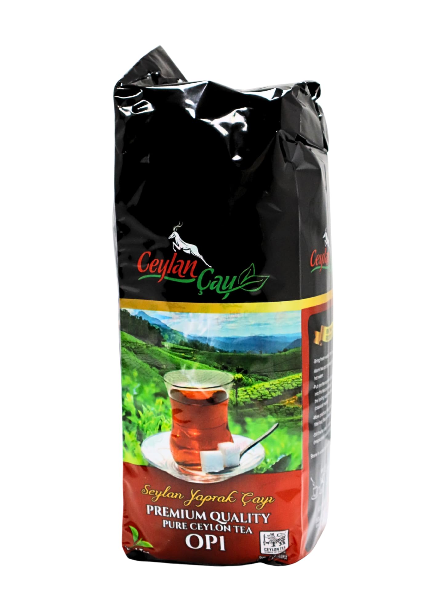 Earl Grey Black Tea Loose Leaf, Premium Quality Pure Ceylon Tea, 500 Gr (OP 1), 2.762 L