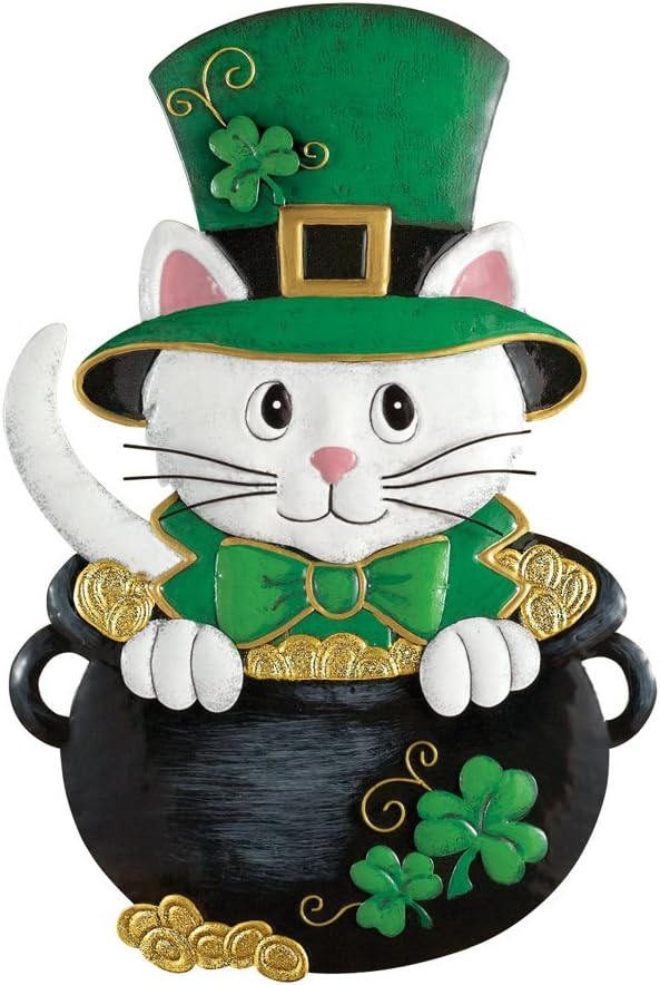 Supportiback Collections Etc St. Patrick's Day Cat Door Decoration