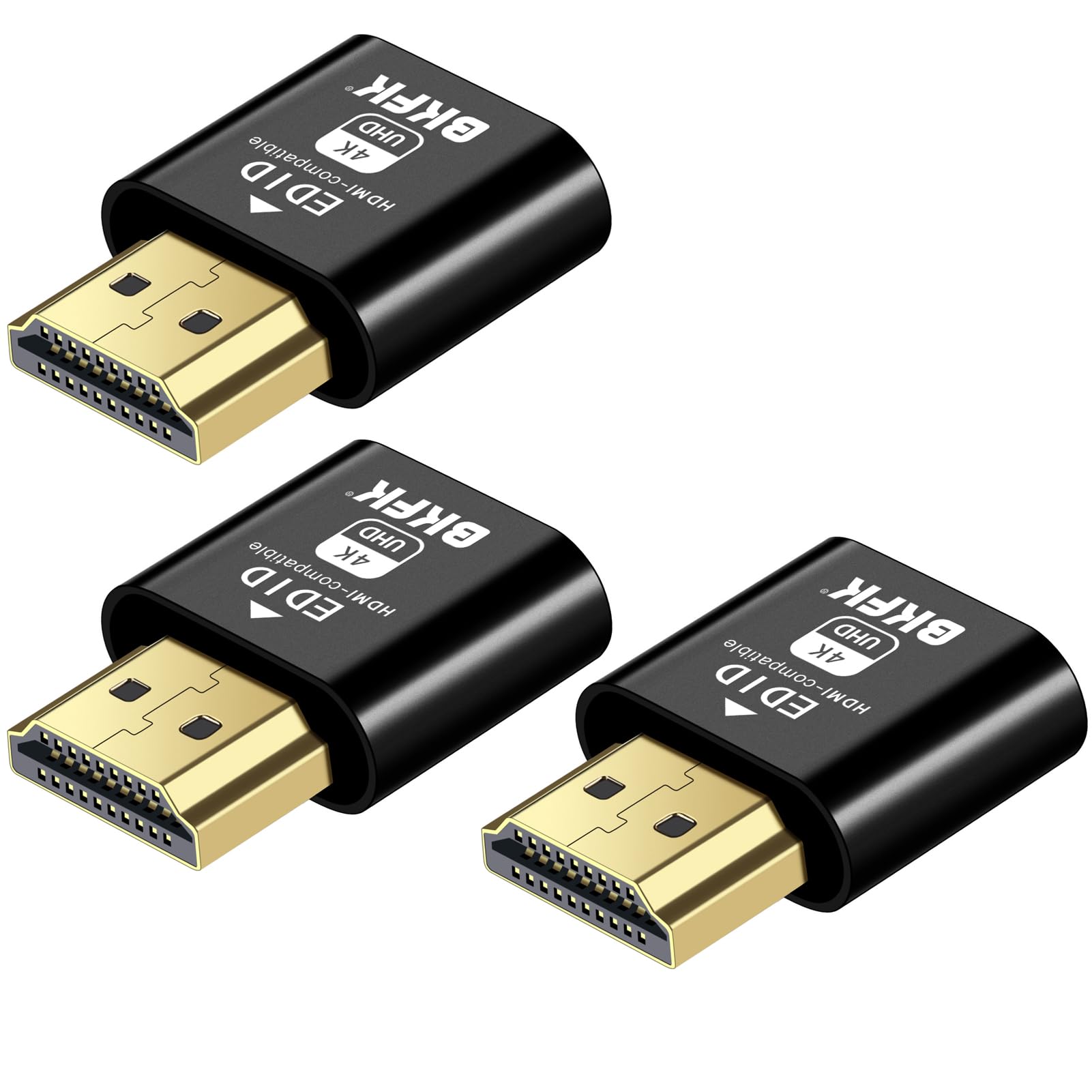 BKFK HDMI Dummy Plug 4K HDR,Virtual Monitor EDID Emulator, Headless Display Adapter,Headless hdmi Adapter Dummy，Supports up to 4k@60Hz,1080@120Hz