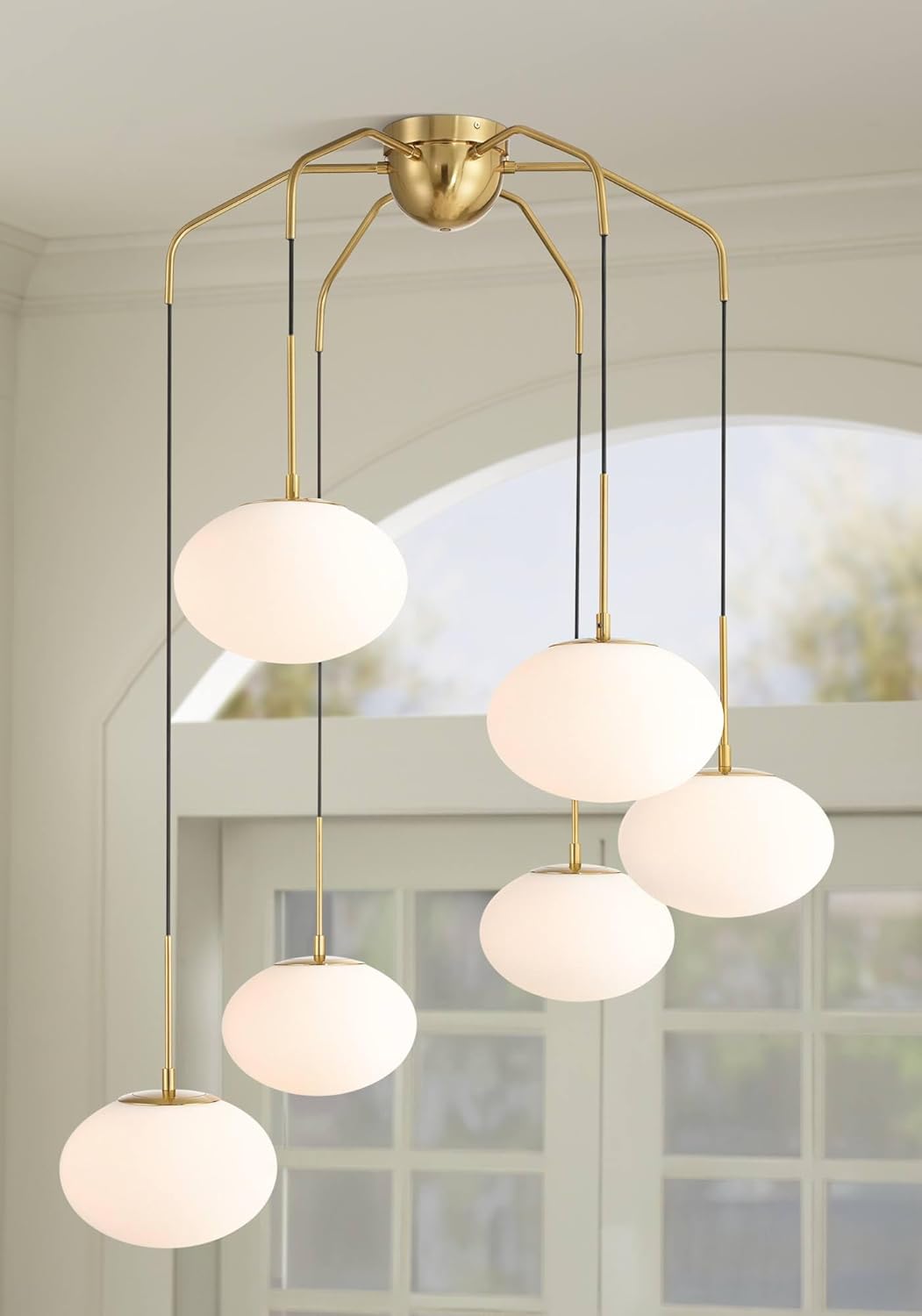 Possini Euro Design Possini Euro Graham 36" Wide Gold 6-Light Chandelier