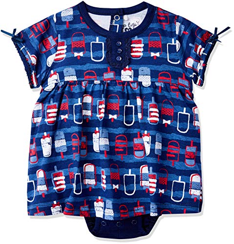 Macaquinho Paletas, Tip Top, Bebê Unissex, Azul (Marinho), M