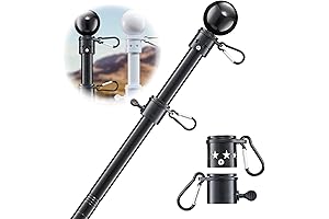 Heavy Duty Flag Pole Tangle Free for Outdoor House Decoration