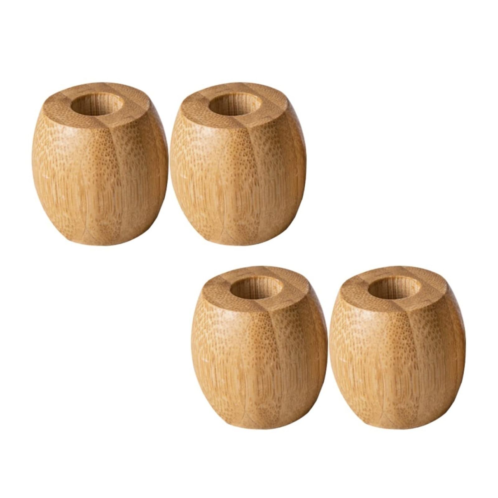 Toothbrush Holder 4Pcs Toothbrush Stands Pedestals Counter Racks With Smooth Surface Space Saving Organizer Reusable Mouthwash Cup