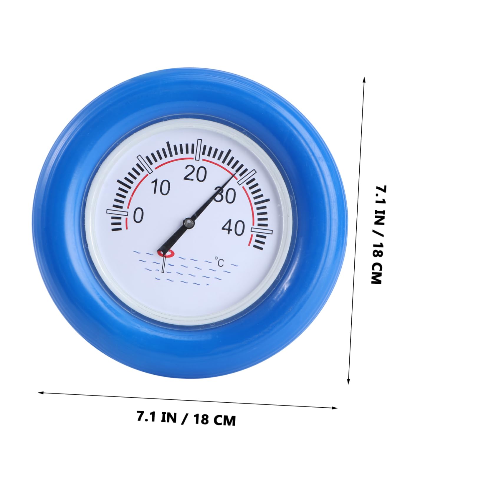 Poolthermometer Blau Schwimmendes Edelstahl Stück Kunststoff 1