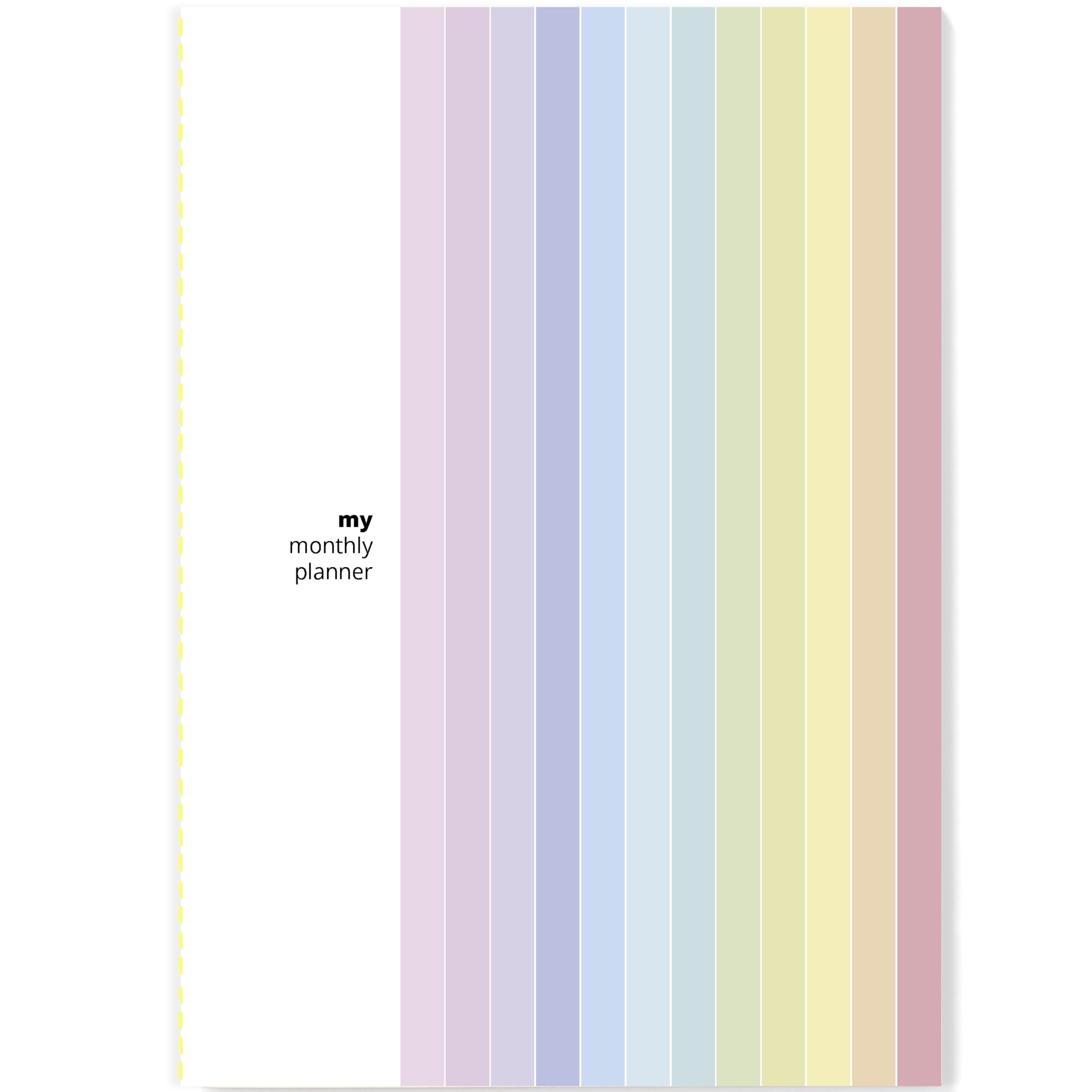 PACKLIST Monthly Planner, Stitch-Bound Notebook, Includes Annual Project Planning, Goals, Yearly Overview, Monthly View