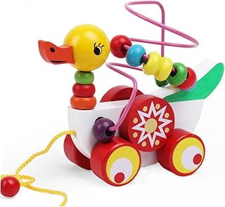 TOYANDONA Contas Para Crianças Brinquedo Para Crianças Brinquedo De Corda Em Torno De Contas Brinquedo Desenho Animado Em Torno De Contas Em Torno De Contas Brinquedo Educacional