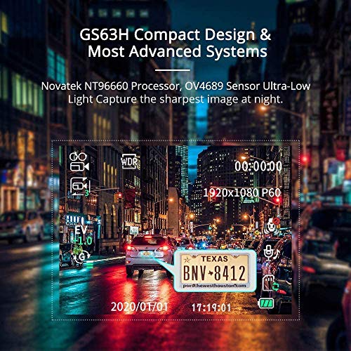 Product Image 2: AZDOME UHD 4K Dash Cam 2160P, GPS WiFi Dashboard Car Camera DVR Recorder with G Sensor, WDR,170° Wide Angle, Night Vision, Loop Recording, Parking Monitor, Support 128GB Max