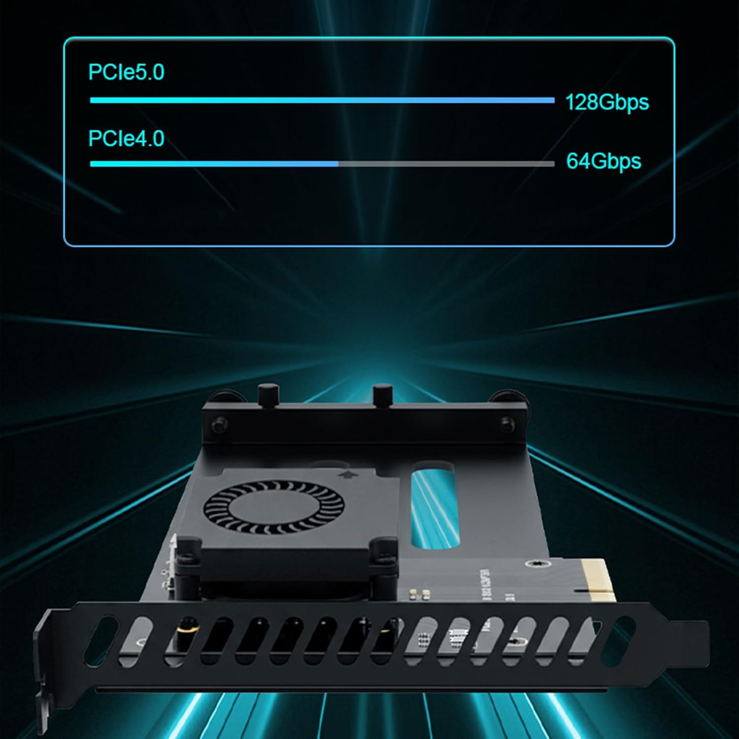 PCIe 5.0 4X to U.2/U.3 Hard Drive Adapter Card SFF-8639/SFF-1002 Hard Disk Adapter Card