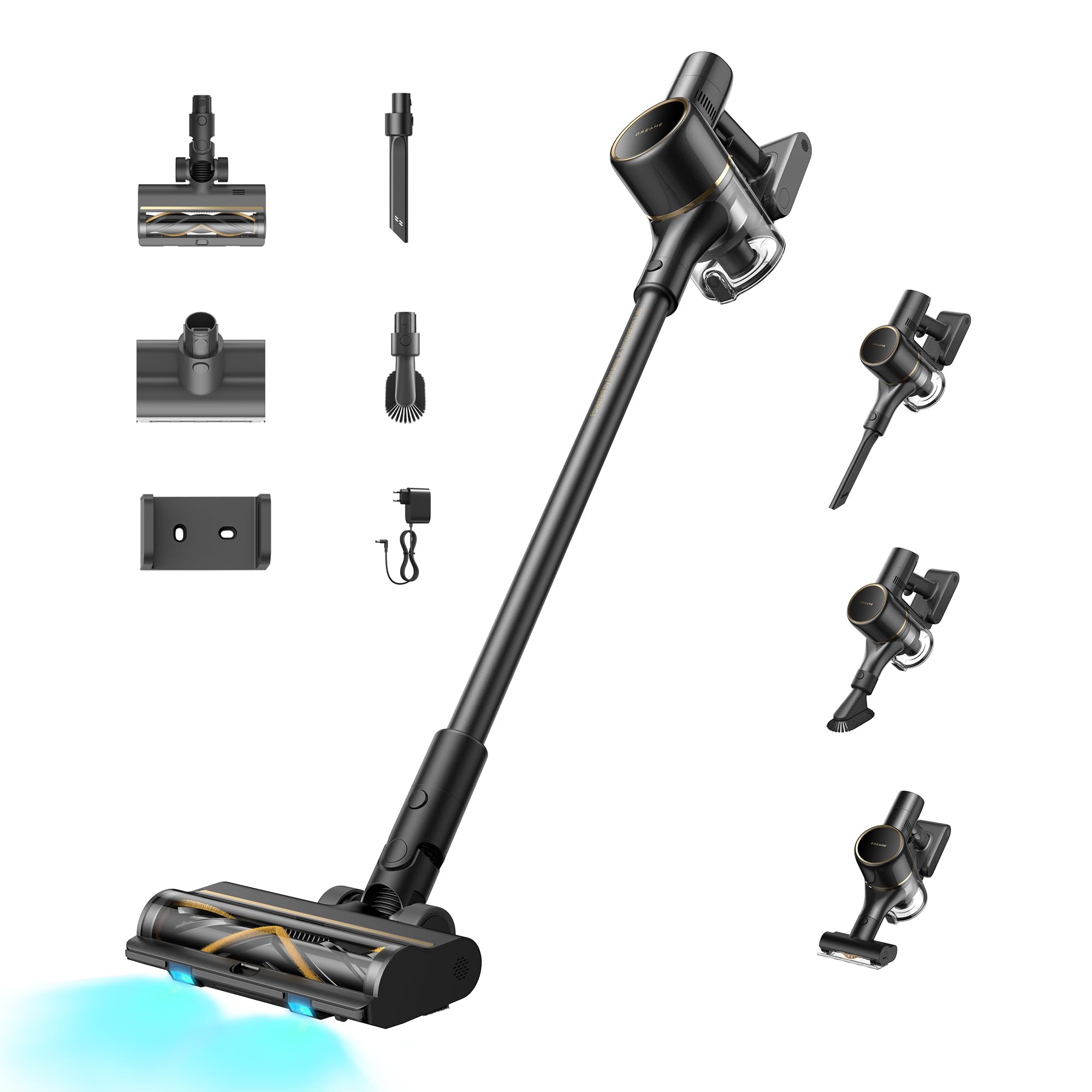 dreame R20 SE-A Akku-Staubsauger, 20 000Pa/150 AW Saugkraft, LED-Display | LED-Bürste mit Anti-Verwicklung, vielseitige Reinigung, 90 Min. Laufzeit, 0,6-Liter-Staubbehälter, Entleerung per Knopfdruck