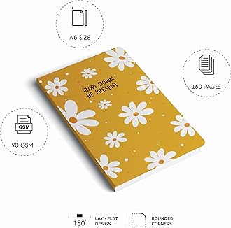 FACTOR NOTES A5 Notebook: Ruled | 90 GSM | 160 Pages (Daisy Days)