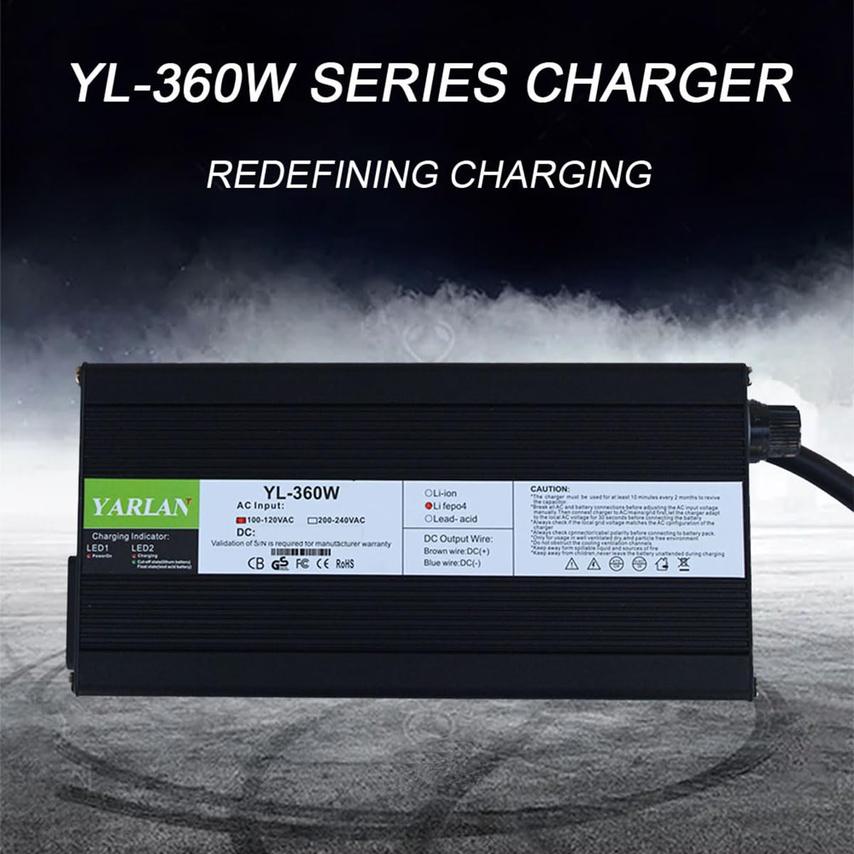 14.6V 20A Charger 14.6V LiFepo4 Battery Charger for 4S 12.8V 14.4V LiFepo4 Battery Charger Smart Charger