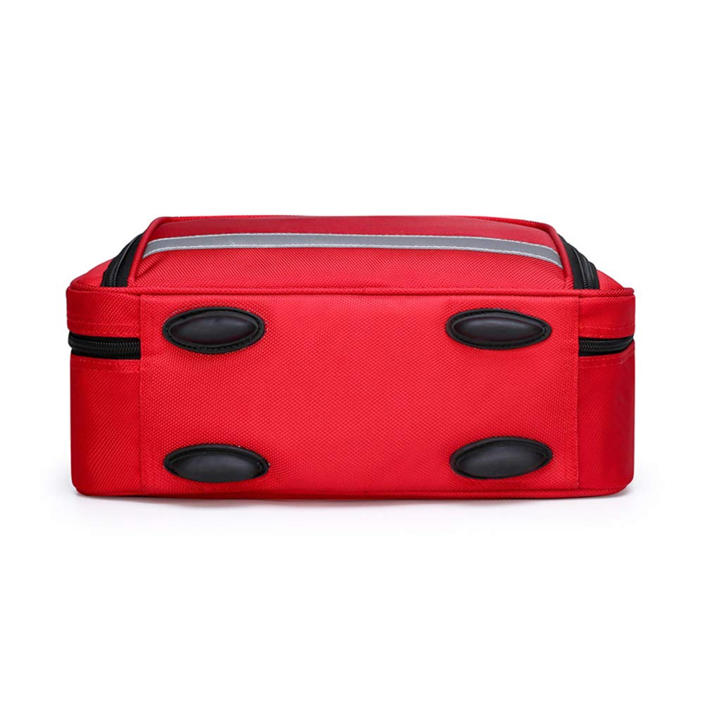 Bolsa de botiquín de primeros auxilios con correa para el hombro, kit de trauma de supervivencia de emergencia Almacenamiento en frío de insulina con compartimentos etiquetados, kit de rescate de