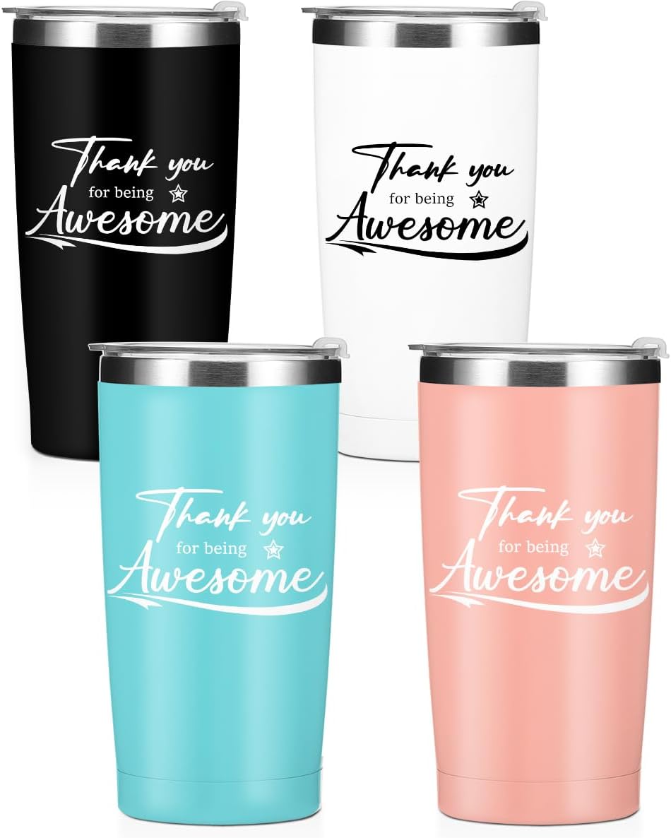 4 Pcs Girls Weekend 20 oz Insulated Tumbler with Lid, Stainless Steel Travel Tumbler Cups, Trip Vacation Bachelorette Party Camping Gifts, Girls Weekend Gifts for Women Bestie Friend