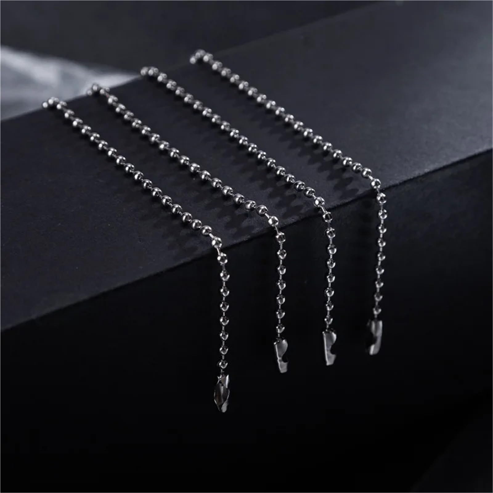 Łańcuszki kulkowe, Łańcuszek kulkowy 300 sztuk 2,4 mm okrągły koralikowy łącznik o długości 8 10 12 15 cm(12cm length)