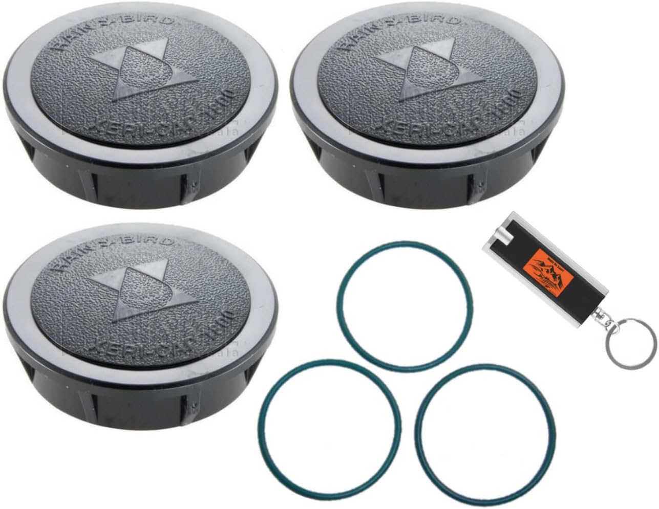 Pack Rainbird Sprinkler Head Cap and Seals, 1800XC Rainbird 1800 Series Spray Head Cap