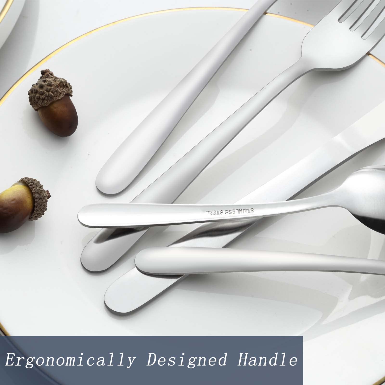 Incpire - Set di 6 cucchiai da portata grandi, in acciaio inox lucidato a specchio, per cucinare, mescolare, include 3 cucchiai da portata e 3 cucchiai a fessura per buffet, banchetti, cena