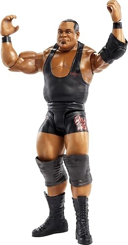 WWE Figura de acción básica de Keith Lee, posable de 6 pulgadas, coleccionable para edades de 6 años en adelante, serie # 127