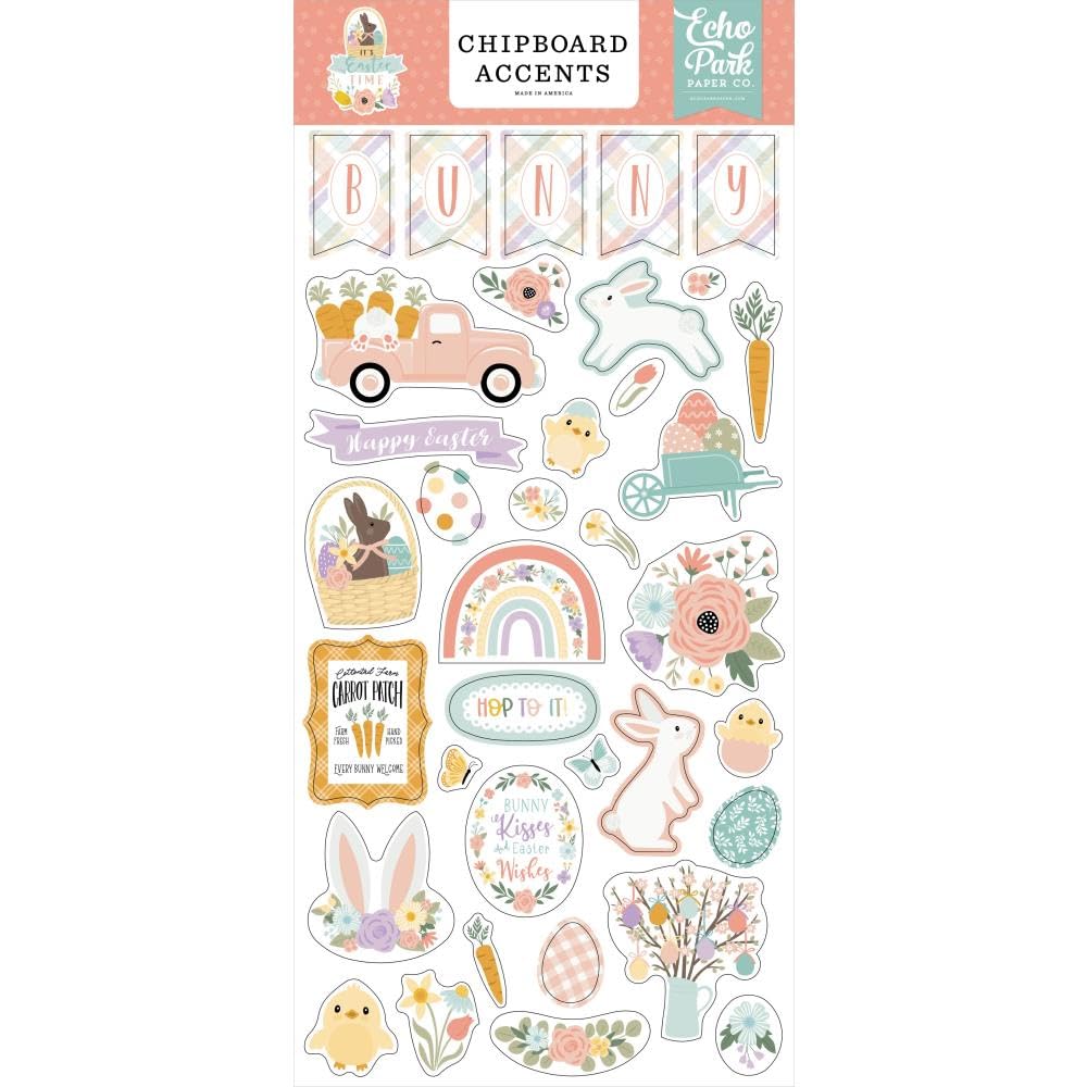 ECHO PARK PAPER COMPANY Easter Time Chipboard 6