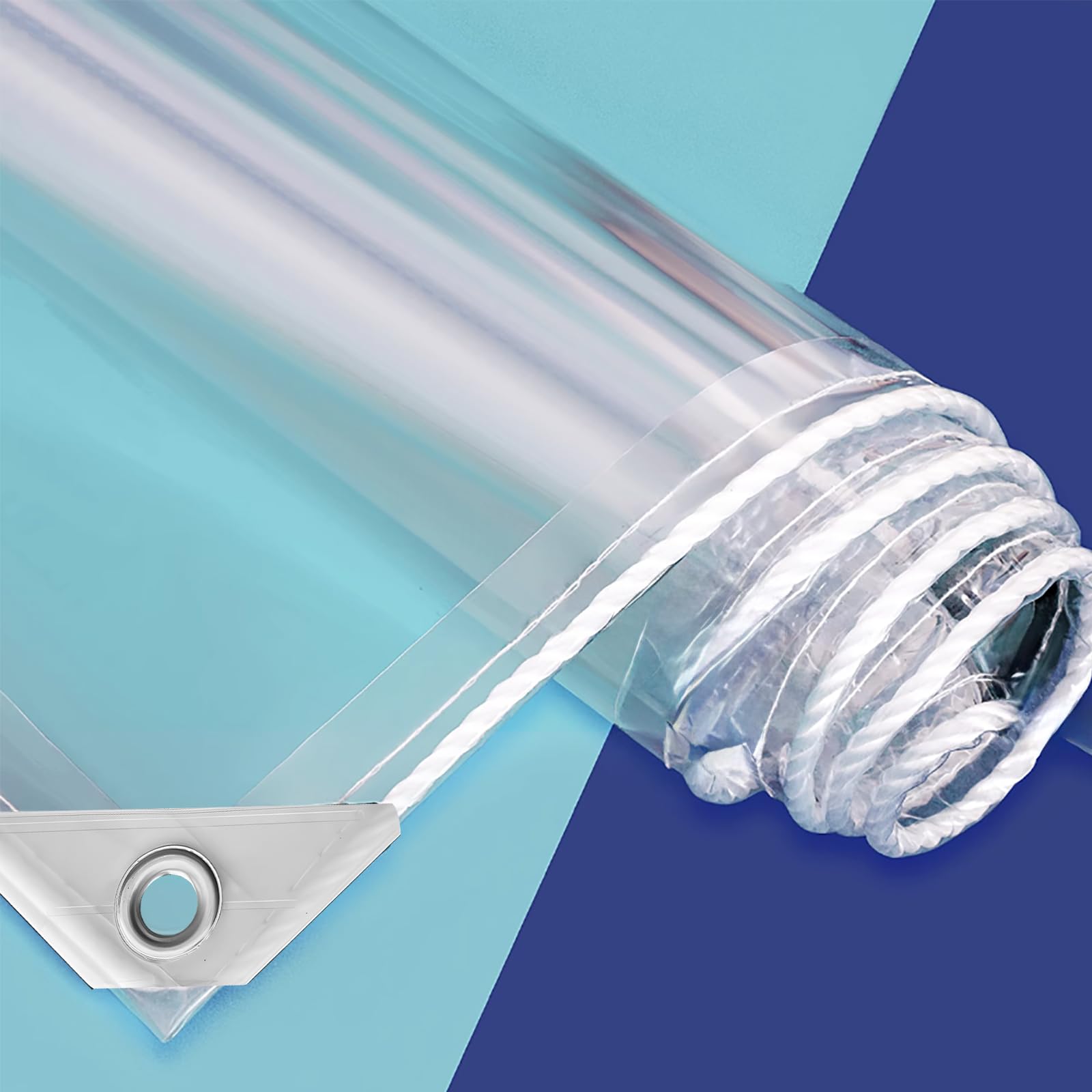 Czzoypi Bâches Transparentes - Bâche Poly Anti-Déchirure Robuste Imperméable Enclos Transparent Pour Couvrir Poulaillers Serre Jardin Plantes