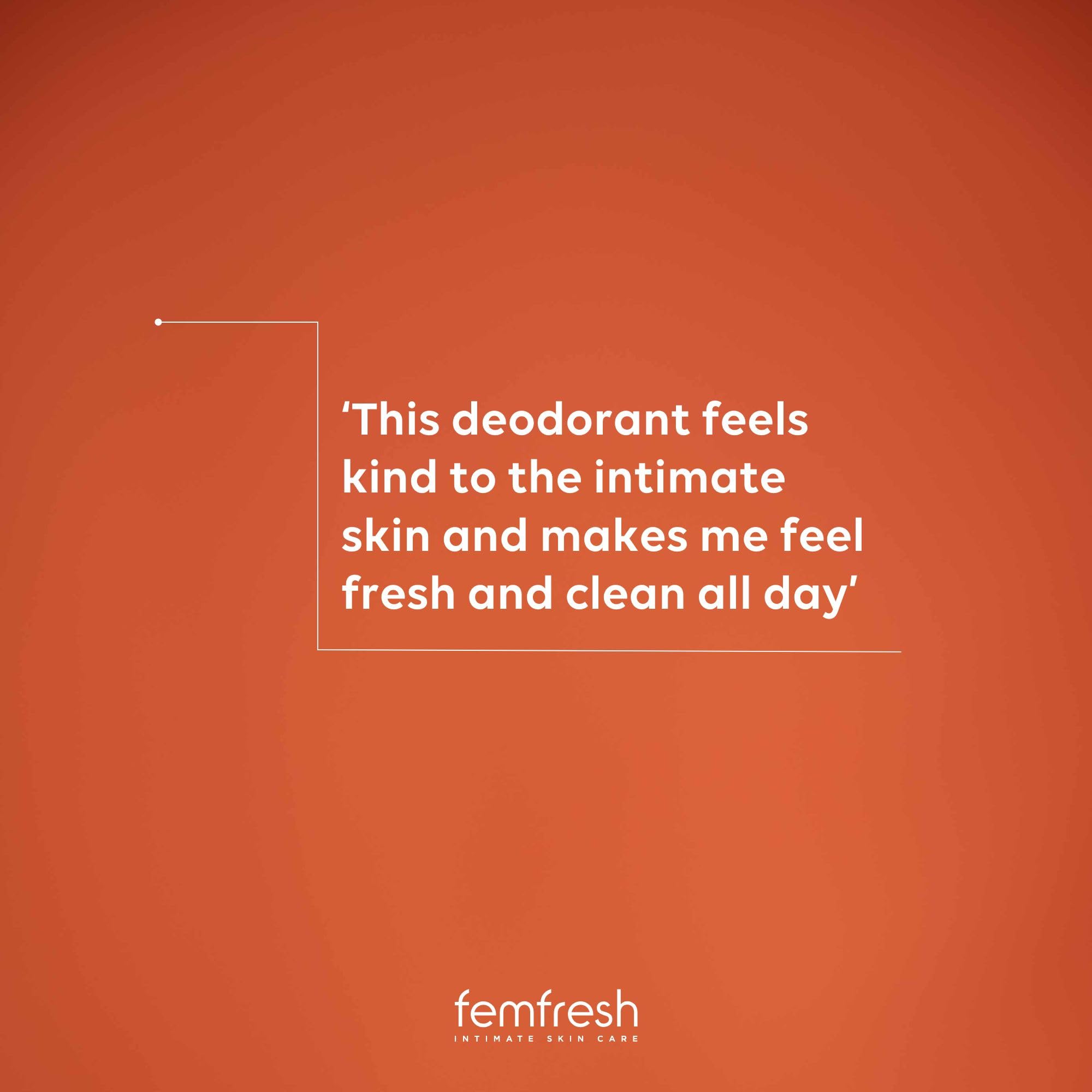 Femfresh Daily Freshness Intimate Deodorant, Gentle Vaginal Odour Protection Spray for Women, Long-Lasting 12-Hour Freshness, Hypoallergenic, pH Balanced & Soap-Free, Safe for Sensitive Skin, 125 ml