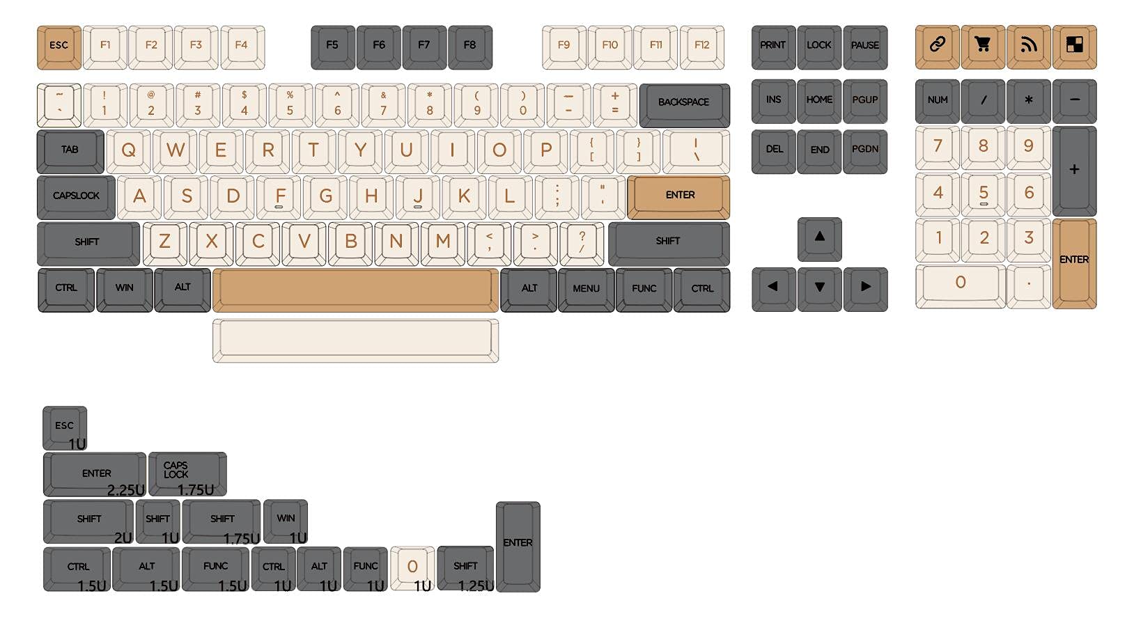 XDA V2 Dim Light Dye Sub Keycap Set Thick PBT for Keyboard 87 tkl 104 ansi xd64 bm60 xd68 bm65 bm68 Japanese RU White Shimmer (XDA V2 DimLight Set EN x1)