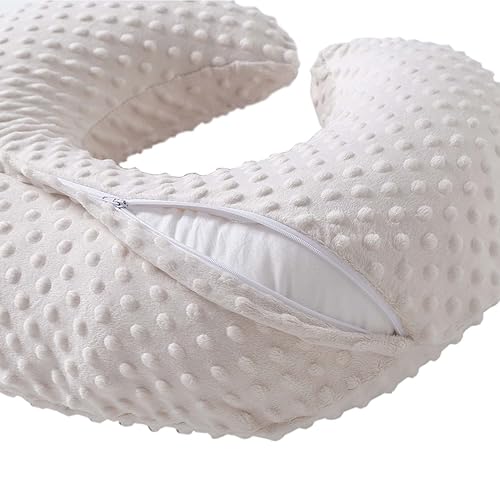 Miniatura 2 de QUENESS Almohada de lactancia y posicionador, lactancia materna, lactancia con biberón, soporte para sentarse al bebé con funda extraíble ultra